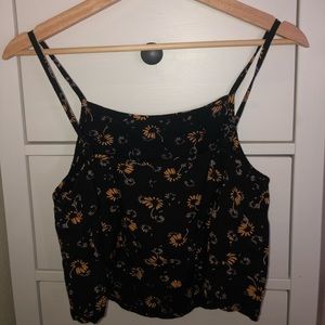 Sunflower patterned tank top pacsun